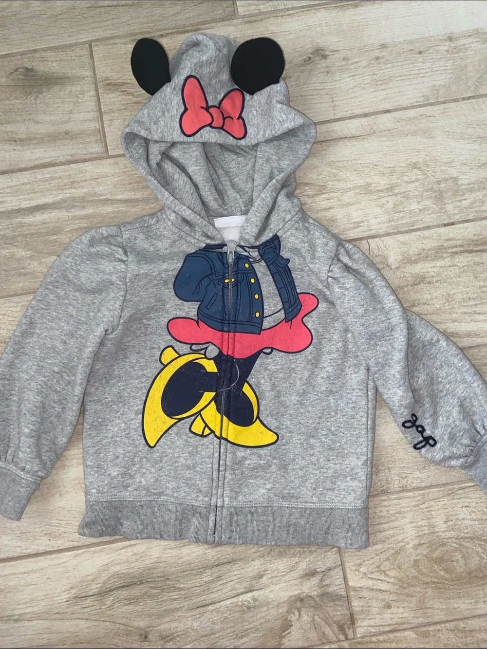 GAP Girls' 5T Disney Minnie Mouse Bundle Hooded Sweatshirt Sweatpants Leggings